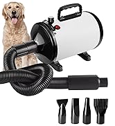 Dog Dryer for Pet Grooming, High-Velocity Force Blow Dryer, Speed Temperature Adjustable Dog Blow...