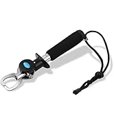 YCConcept Fish Gripper with Retractable Fish Measuring Tape Fish Lip Gripper with Scale for Fishing