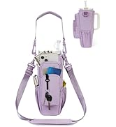 sportsnew Water Bottle Carrier Bag with Phone Pocket for 30oz 40oz Tumbler with Handle Accessorie...