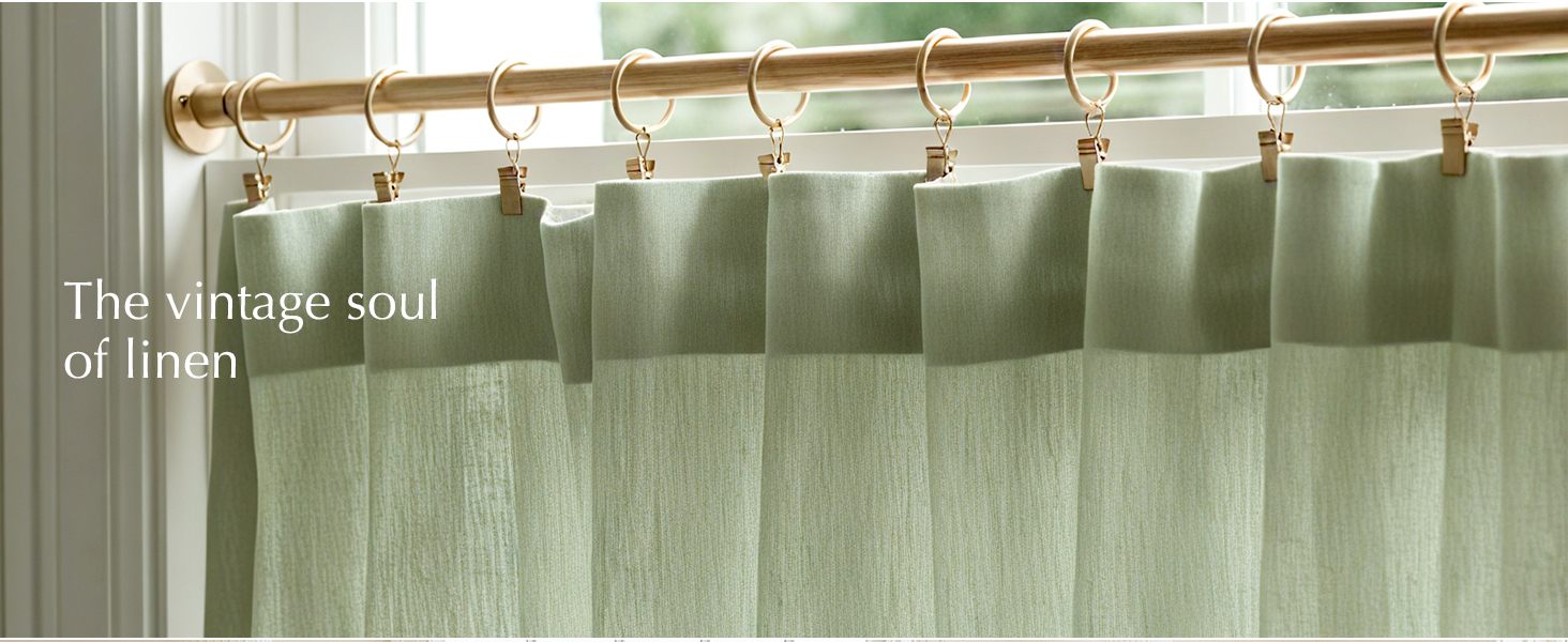 Linen Small Curtains for Bathroom Privacy Light Filtering Window Tiers for Living Room