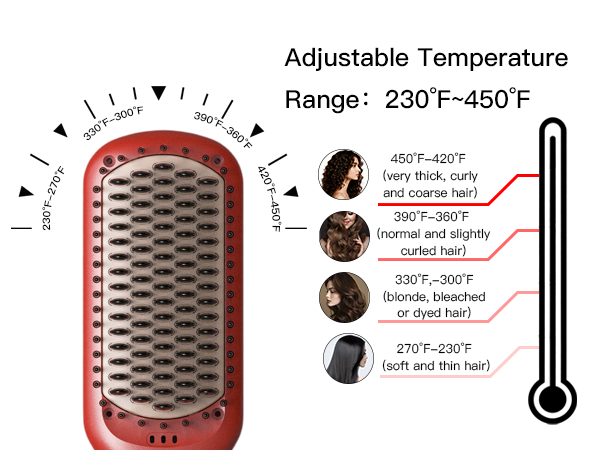 hair straightener brush