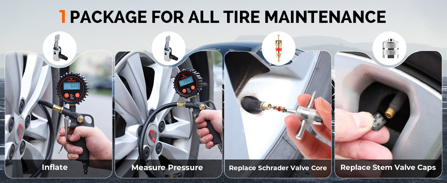 T500 tire pressure gauge