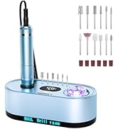 JOSGLOI Electric Nail Drill Professional: 40000RPM Electric Nail File Kit Efile Nail Drill Machin...