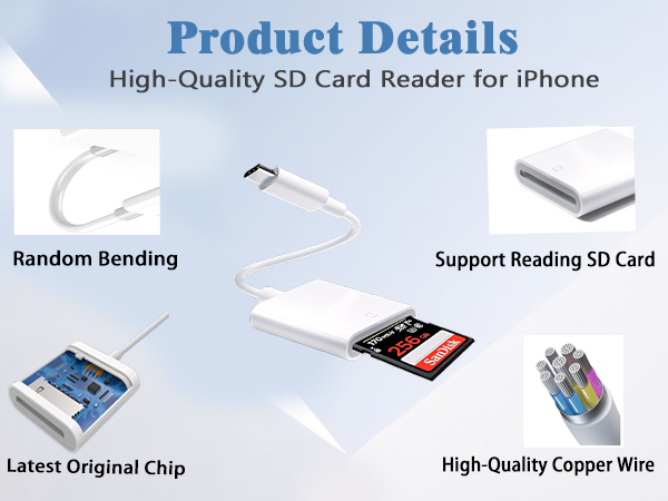 iPhone SD card reader USB C USB C SD card reader for iPhone15 USB C memory card reader for iPhone