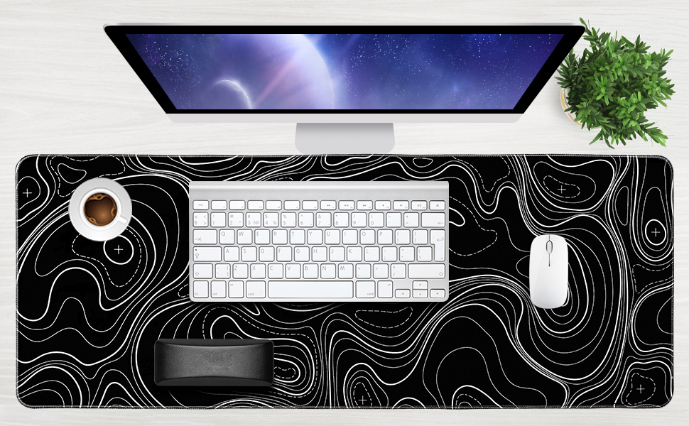 Topographic mouse pad