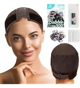 Qeedy Wig Caps for Women with Elastic Bands and Bobby Pins - Wig Cap for Lace Front Wigs - Stretc...