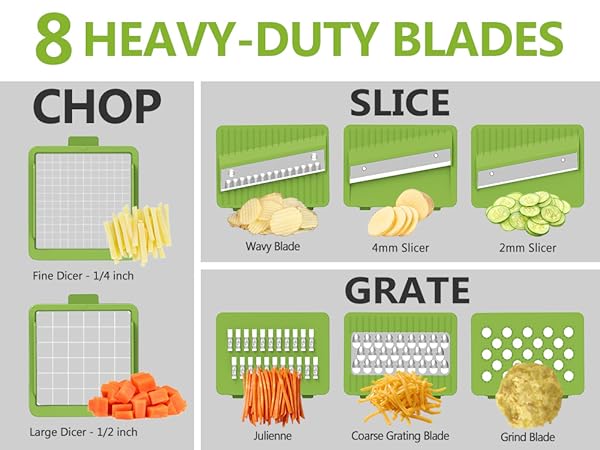 8 blades meet your different needs