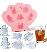 Fu Store Ice Cube Tray Shell Silicone Ice Cube Trays with Marine Life Shape | Cubes Easy to Relea...