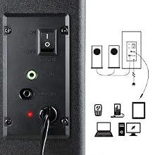 computer speakers led blue glow lights pc gaming desktop laptop