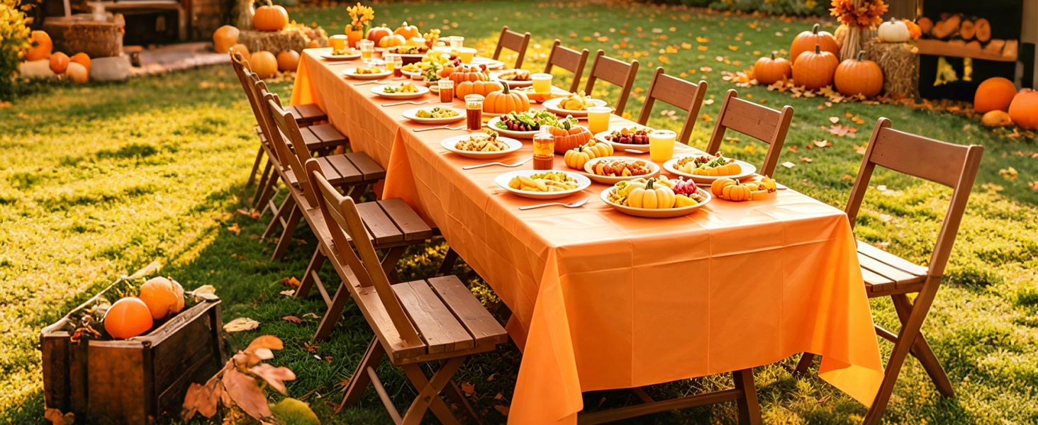 Orange Tablecloth