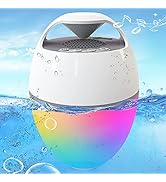 Blufree Floating Pool Speaker With Lights, Portable Bluetooth IP68 Waterproof Hot Tub Speaker for...