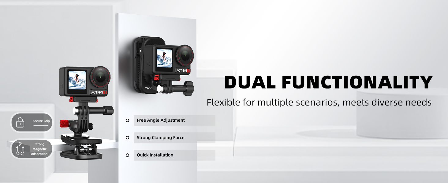 Action Camera Backpack Clip Magnetic Mount
