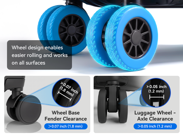 luggage wheel covers for suitcase