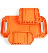 HORUSDY 3PC Large Non-Slip Flexible Tool Tray | Tool Organizer | Tool Storage | Tool Holder | Too...