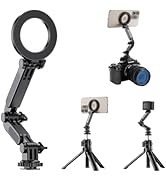 JJC Magnetic Phone Tripod Mount Adapter for Magsafe iPhone 17 16 15 14, Magnet Cold Shoe Phone Ho...