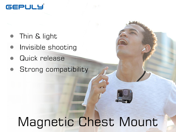 gopro magenetic chest mount