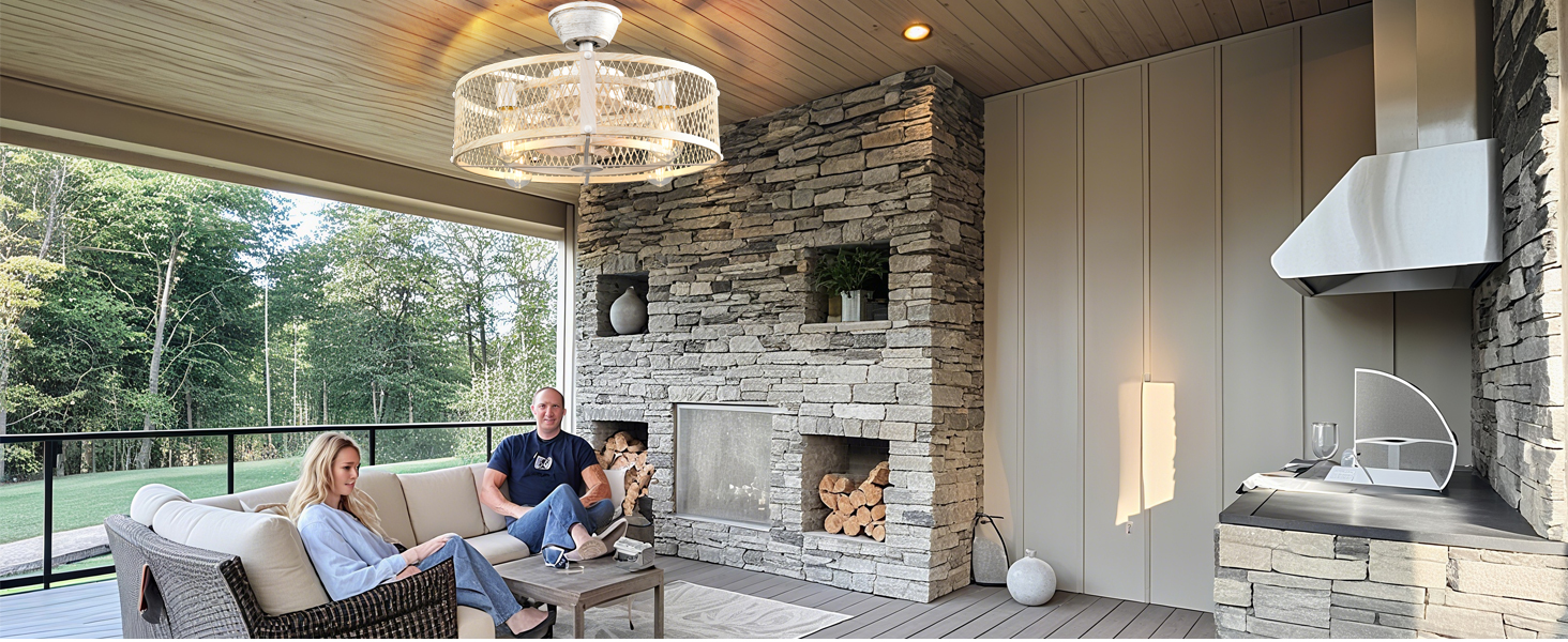 Big Cage Ceiling Fan