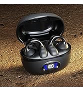 IHAO Clip Ear Sport Earbud Headphones Bluetooth 5.3 Open Earpiece, Clip On Ear Never Fall Out 80 ...