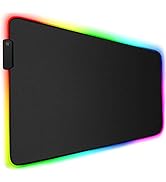 Large RGB Gaming Mouse Pad, 31.5 x 15.75 in RGB Mouse Pad with 13 Lighting Modes 2 Brightness Lev...