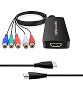 Dingsun Component to HDMI Converter Female YPbPr to HDMI Converter Support 720P/ 1080P for HD TV,...