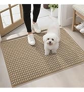 hicorfe Dirt Trapper Indoor Doormat,20"x31.5" Welcome Door mat,Non Slip Backing Washable Door Mat...
