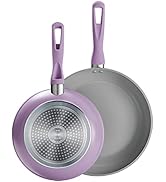 Tramontina Solara 10 &amp; 12-Inch Ceramic Non Stick Frying Pan Set, Heavy-Gauge Aluminum Skillet wit...