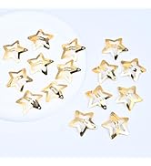 Aitxpaotn Star Hair Clips, 15 Pcs 1.25 inches Gold Star Hair Clips, Snap Star Hair Barrettes Cute...