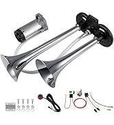 Train Horn for Car, Loud Car horn, BANHAO 12V Super Loud Dual Trumpet Truck Air Horn with Compres...