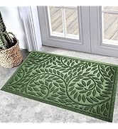 Bulijojo Front Door Mat Outdoor Entrance,Durable Heavy Duty Welcome Mat,Thick Absorbent Natural R...