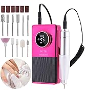 Electric 45000RPM Nail Drill Machine Rechargeable Portable Nail File Electric DIY Nail Drill Kit ...