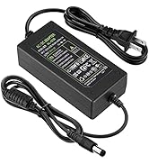 TOBWOLF DC 12V 3A Power Adapter, US Plug, 6.2FT Power Cord, 36 Watt AC 100-240V to DC 12Volt Tran...