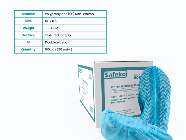 Polypropelene Non-Woven, Double Elastic Sole