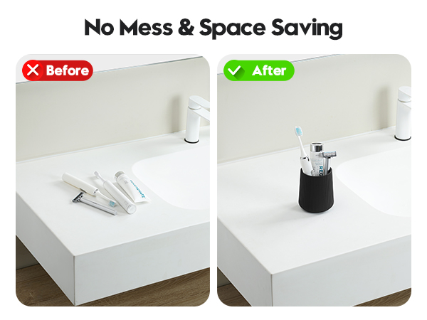 Wide-Mouth Toothbrush Holder