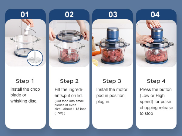 operate the food processor