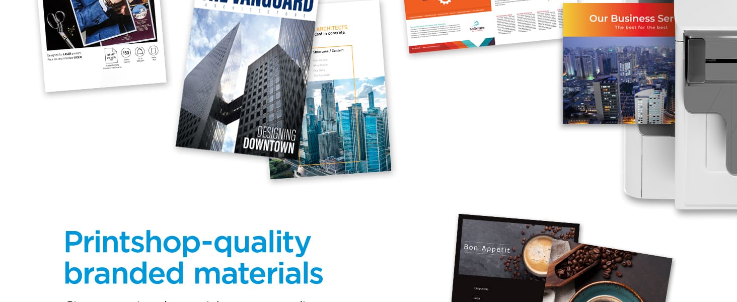 printshop quality materials professional paper for marketing business