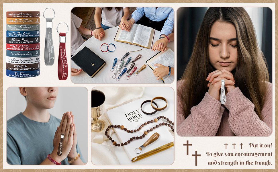 Christian Bracelets and Keychains