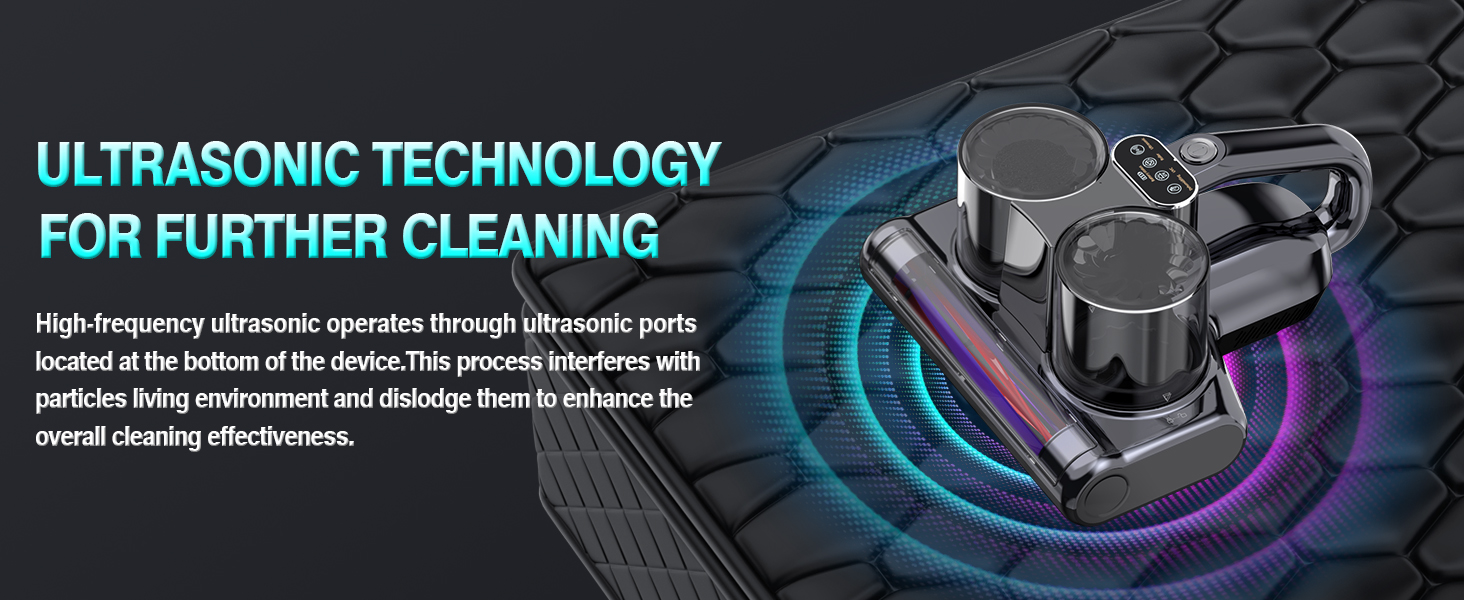 bed vacuum with ultrasound tech