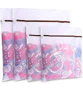 GOGOODA Set of 4 Large Laundry Mesh Bags Delicates Net Wash Bags for Blouse, Jacket,Pants, Sheets...