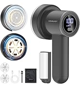 Fabric Shaver Fuzz Remover Rechargeable, HOMEASY Electric Lint Remover Shaver with 3 Blades &amp; LED...