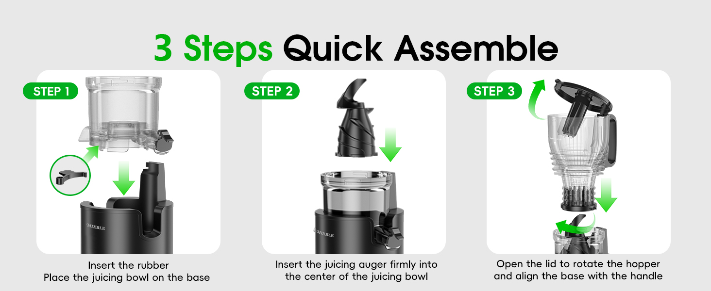 3 Steps Quick Assemble