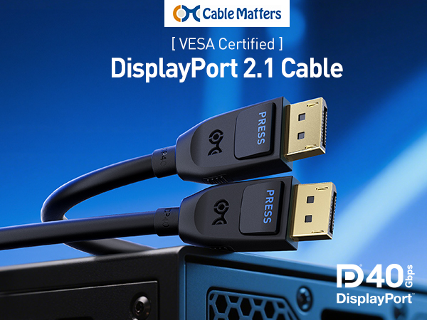 Cable Matters VESA Certified DisplayPort 2.1 Cable
