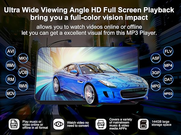 MP3 music player with HiFi speaker