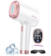 Ubroo Laser Hair Removal for Women &amp; Men, 45°F Ice-Cooling Contact, Safe &amp; Virtually Painless Alt...