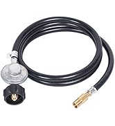 GasSaf 6 FT Propane Regulator Hose Replacement for Blackstone 17”, 22” Tabletop Grill, Connect to...