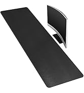 CENNBIE Leather Desk Mat,63" x 15.7" Extra Large Desk Pad Blotter Protector, Extended Non-Slip Mo...