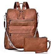 Dora &amp; Liz Womens Backpack Purse Leather Fashion Travel Backpack Purse for Women Designer Ladies ...