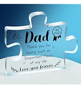 OSDUE Gifts for Dad from Daughter Son, Fathers Day Birthday Gifts for Dad, Engraved Puzzle Acryli...