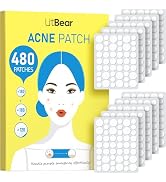 LitBear Acne Patch Bulk (480 Patches 3 Size) Pimple Patches for Face, Hydrocolloid Spot Stickers ...