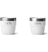 YETI Rambler 4 oz Stackable Cup, Stainless Steel, Vacuum Insulated Espresso/Coffee Cup, 2 Pack