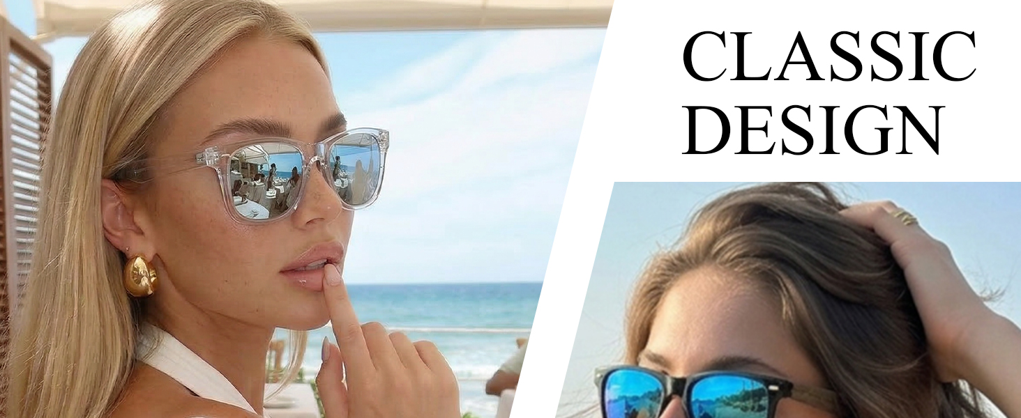 polarized sunglasses for women uv400 protection trendy sun glasses mirrored lenses